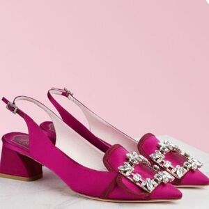 NIB💎Roger Vivier Crystal Slings 38.5